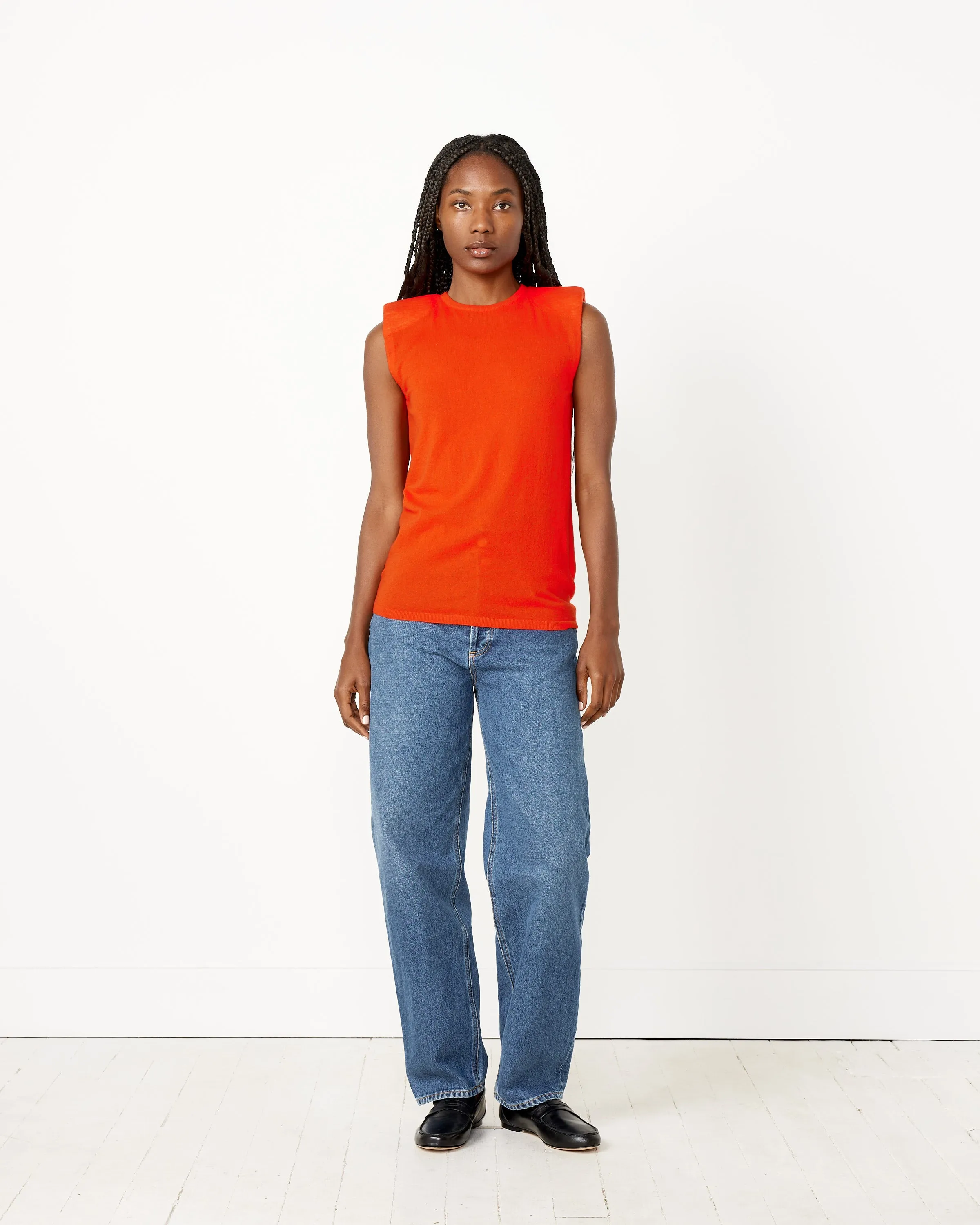 Skinlike Mercerized Wool Tube Tank in Red sold by Mohawk General Store product image thumbnail 3