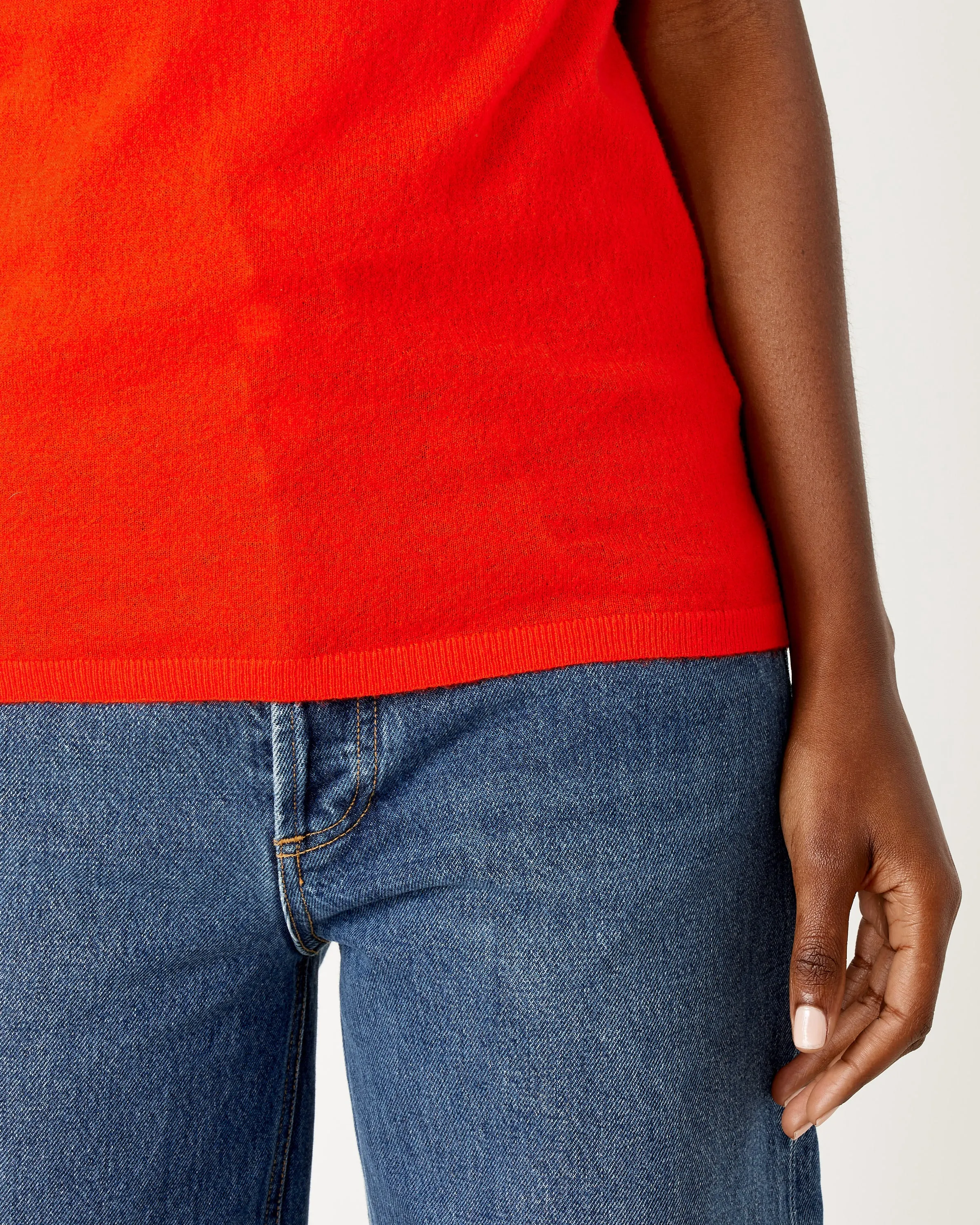 Skinlike Mercerized Wool Tube Tank in Red sold by Mohawk General Store product image thumbnail 4