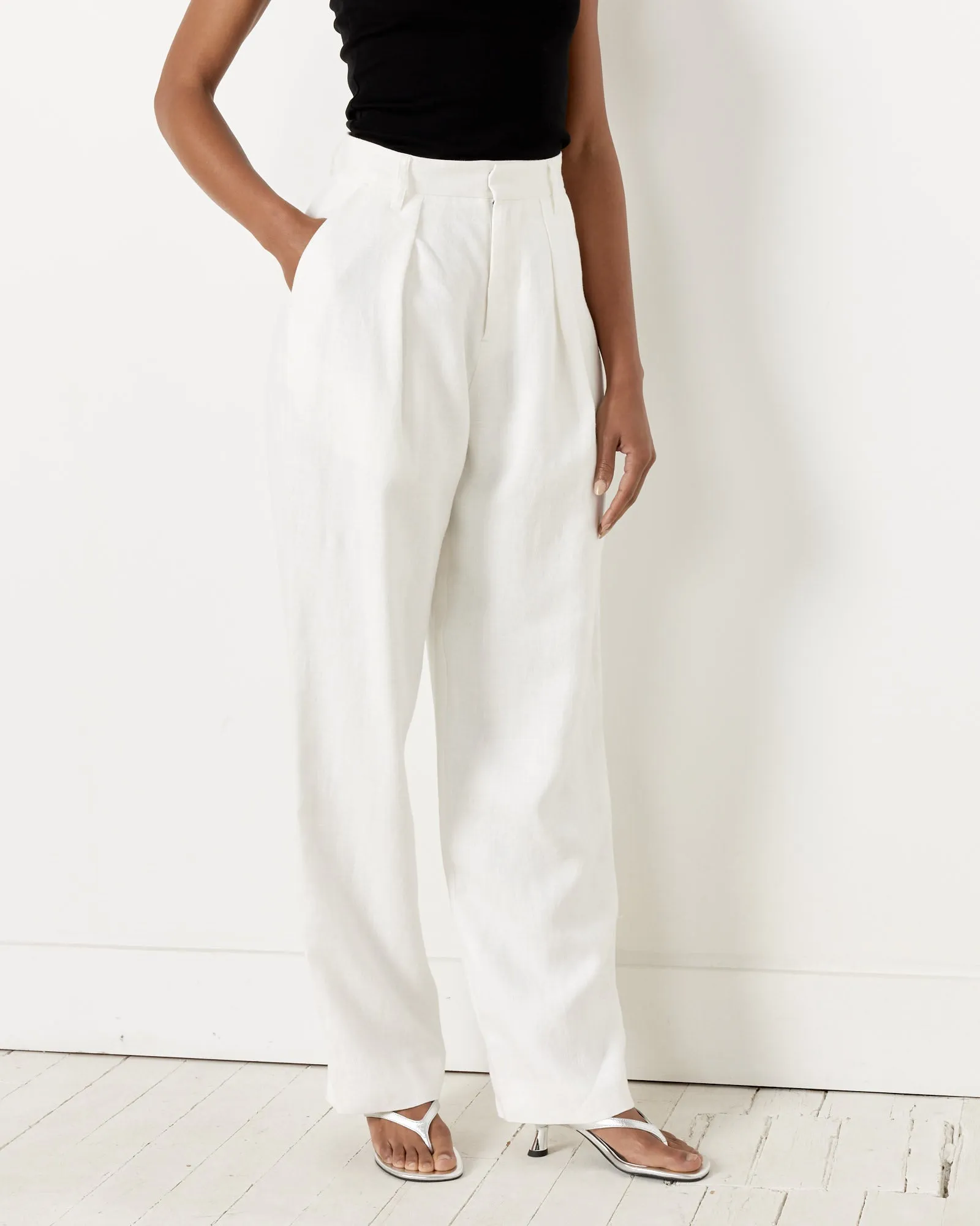 Marella Pant in White sold by Mohawk General Store product image thumbnail 3