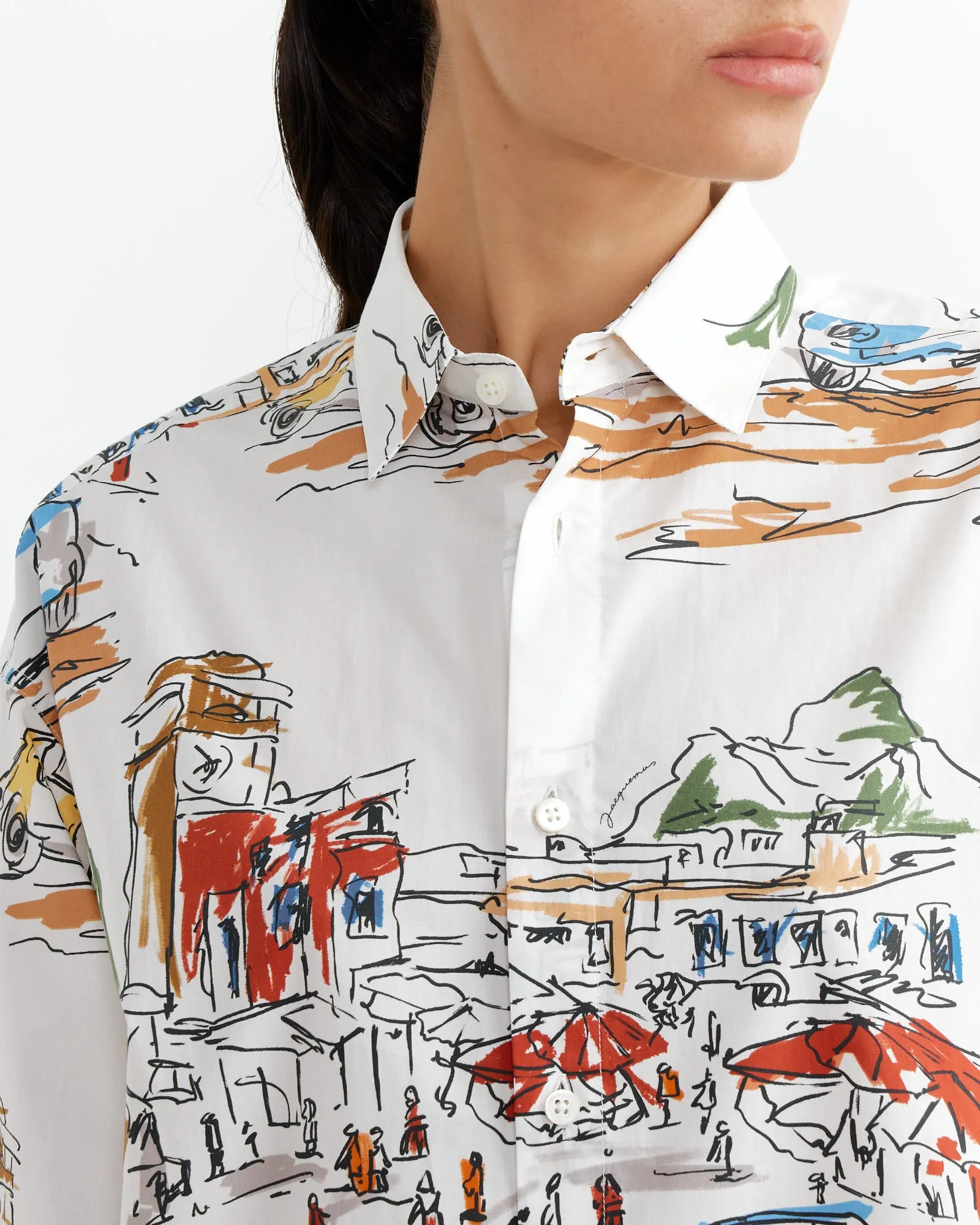 La Chemise Simon Shirt in Capri Cars/White sold by Mohawk General Store product image thumbnail 3