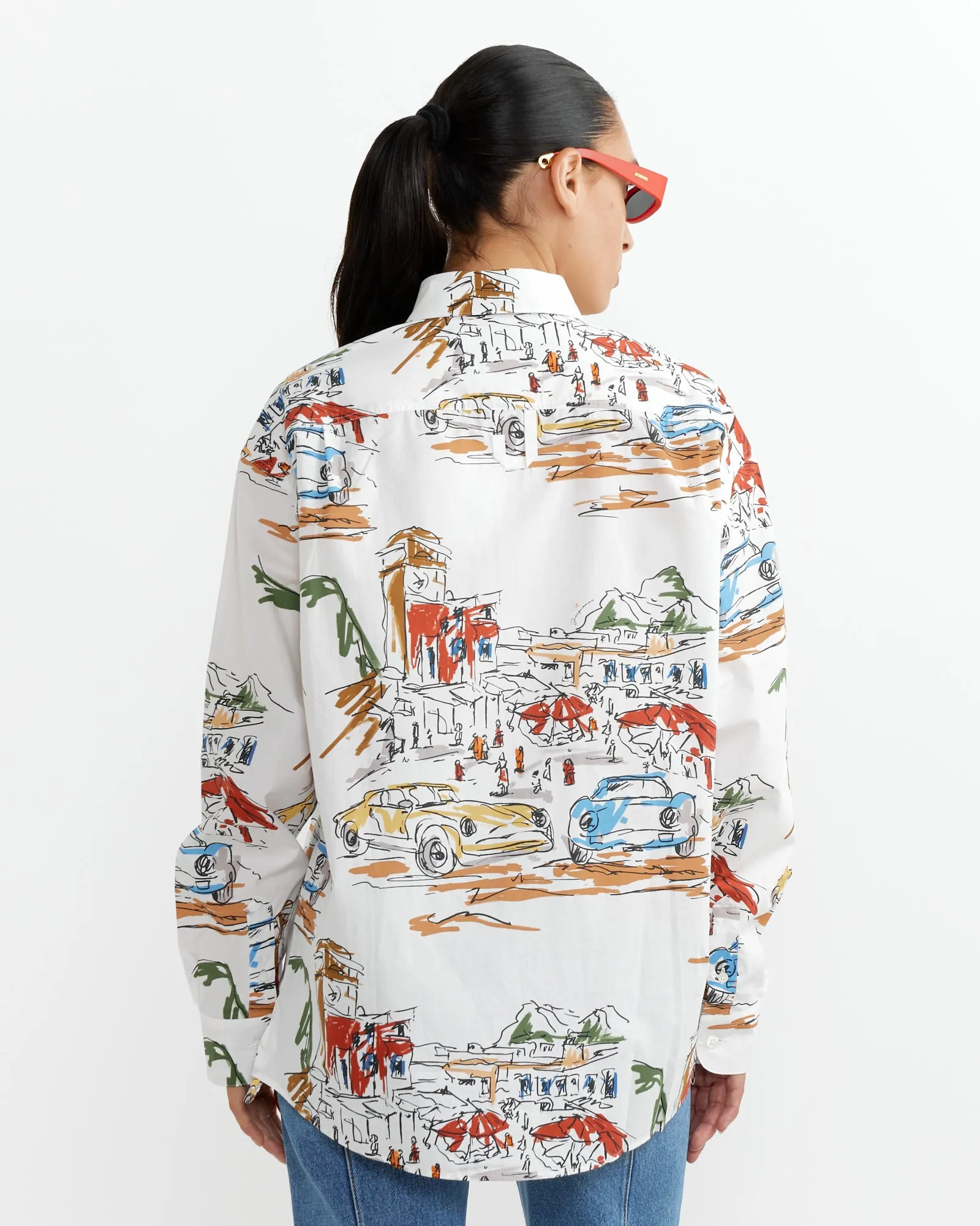 La Chemise Simon Shirt in Capri Cars/White sold by Mohawk General Store product image thumbnail 5