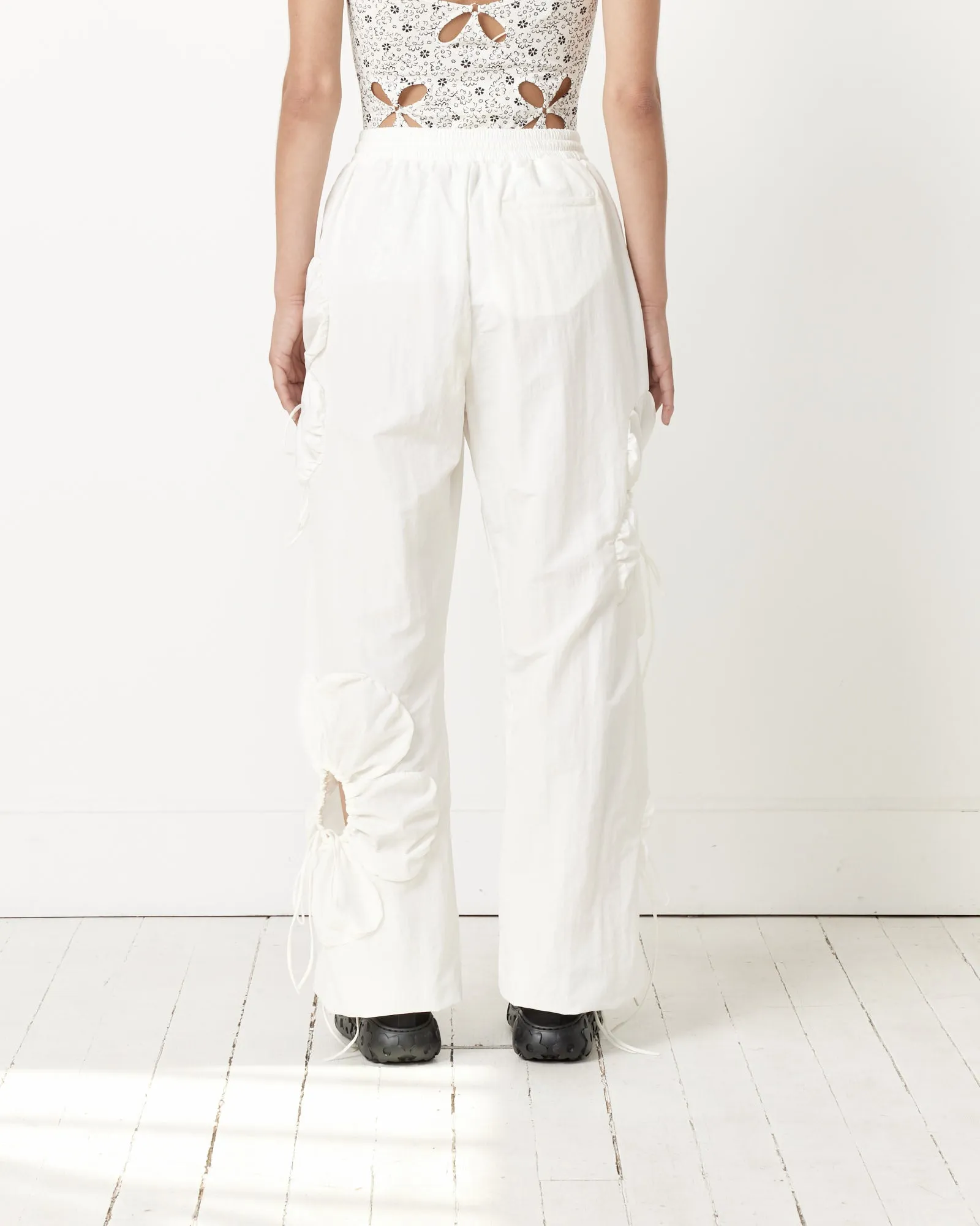 Flower Pants in White sold by Mohawk General Store product image thumbnail 5