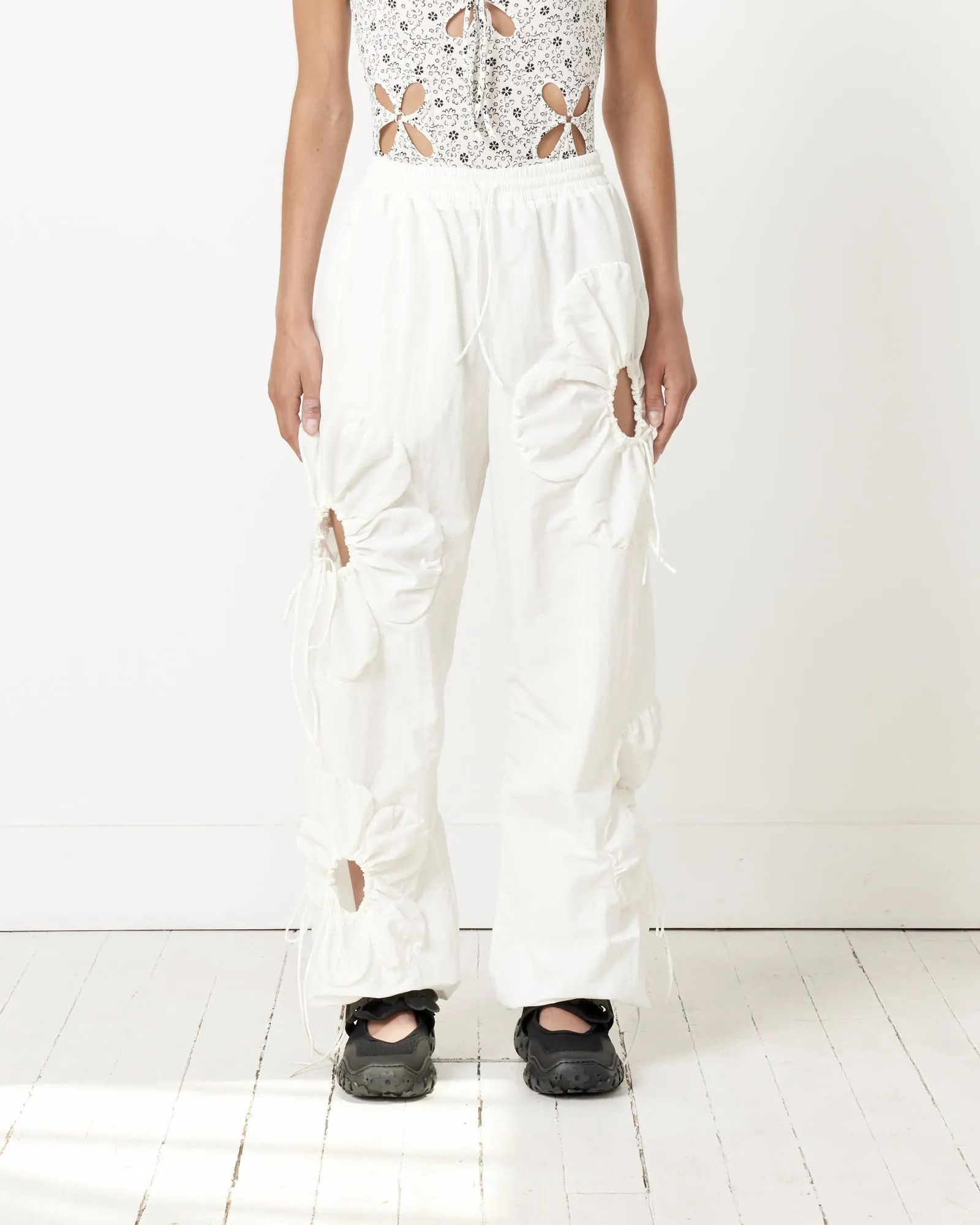 Flower Pants in White sold by Mohawk General Store
