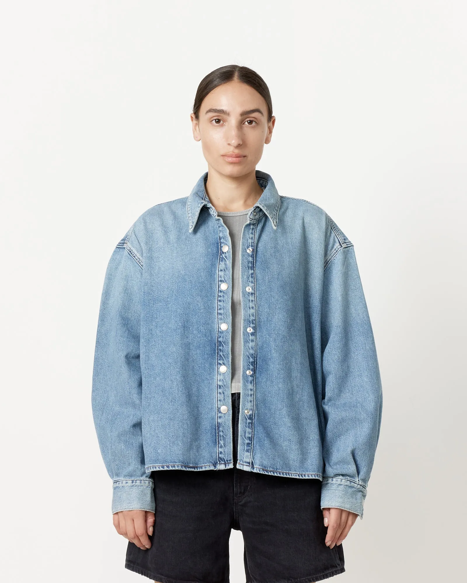 Aiden High Low Shirt in Shout sold by Mohawk General Store