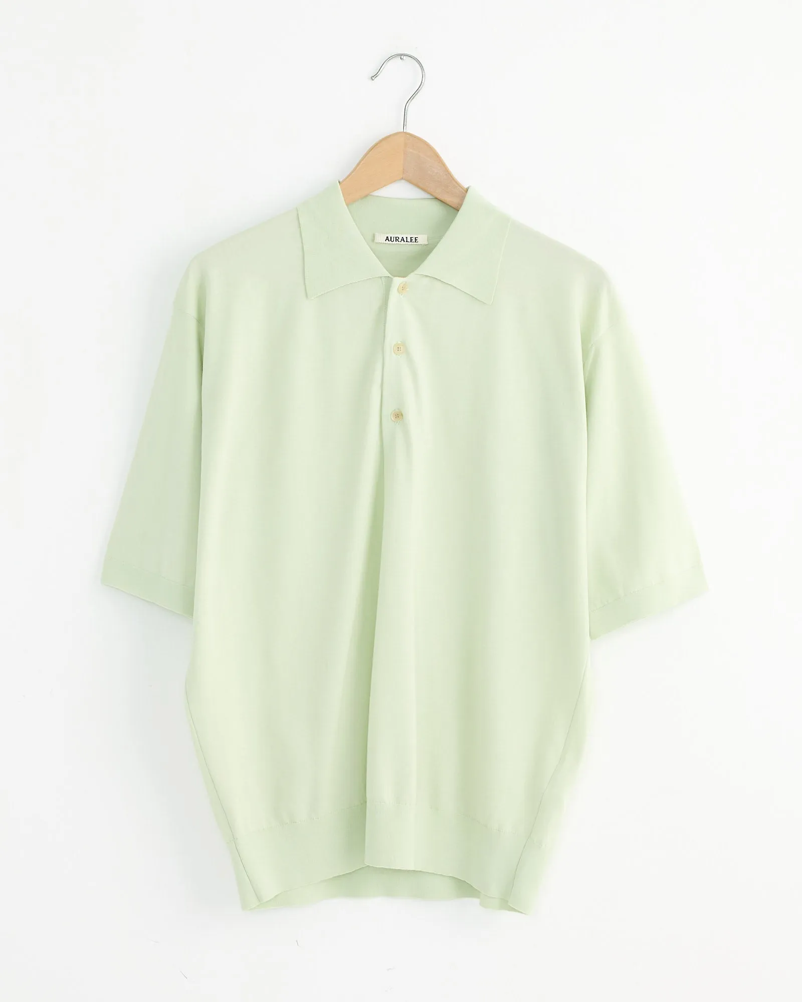 High Gauge Knit Polo in Light Pistachio sold by Mohawk General Store
