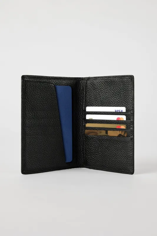 Luxury Leather Passport Wallet | Black sold by Mon Purse