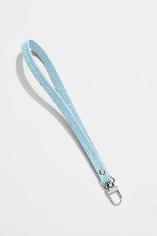 Leather Clutch Wristlet | Blue Silver sold by Mon Purse