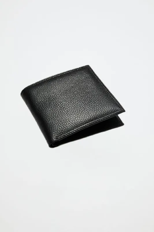 Leather Billfold Wallet | Black sold by Mon Purse