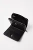 Personalised Small Leather Wallet | Black Silver sold by Mon Purse