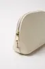 Large Leather Make Up Bag | Cream Gold sold by Mon Purse