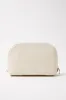 Large Leather Make Up Bag | Cream Gold sold by Mon Purse