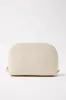 Large Leather Make Up Bag | Cream Gold sold by Mon Purse