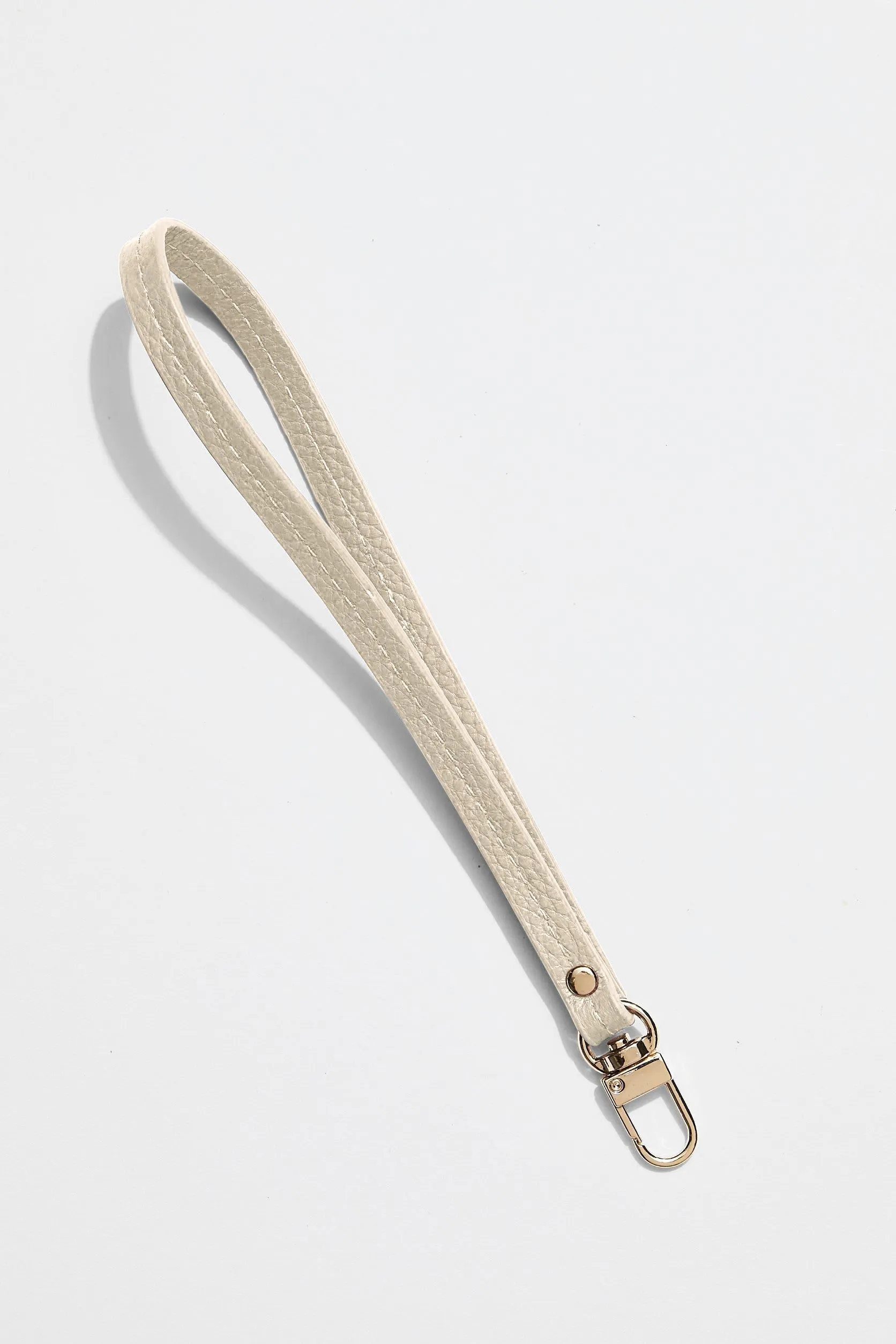 Leather Clutch Wristlet | Cream Gold sold by Mon Purse