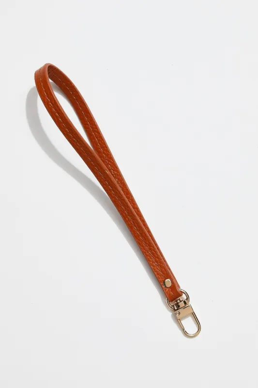 Leather Clutch Wristlet | Camel Gold sold by Mon Purse
