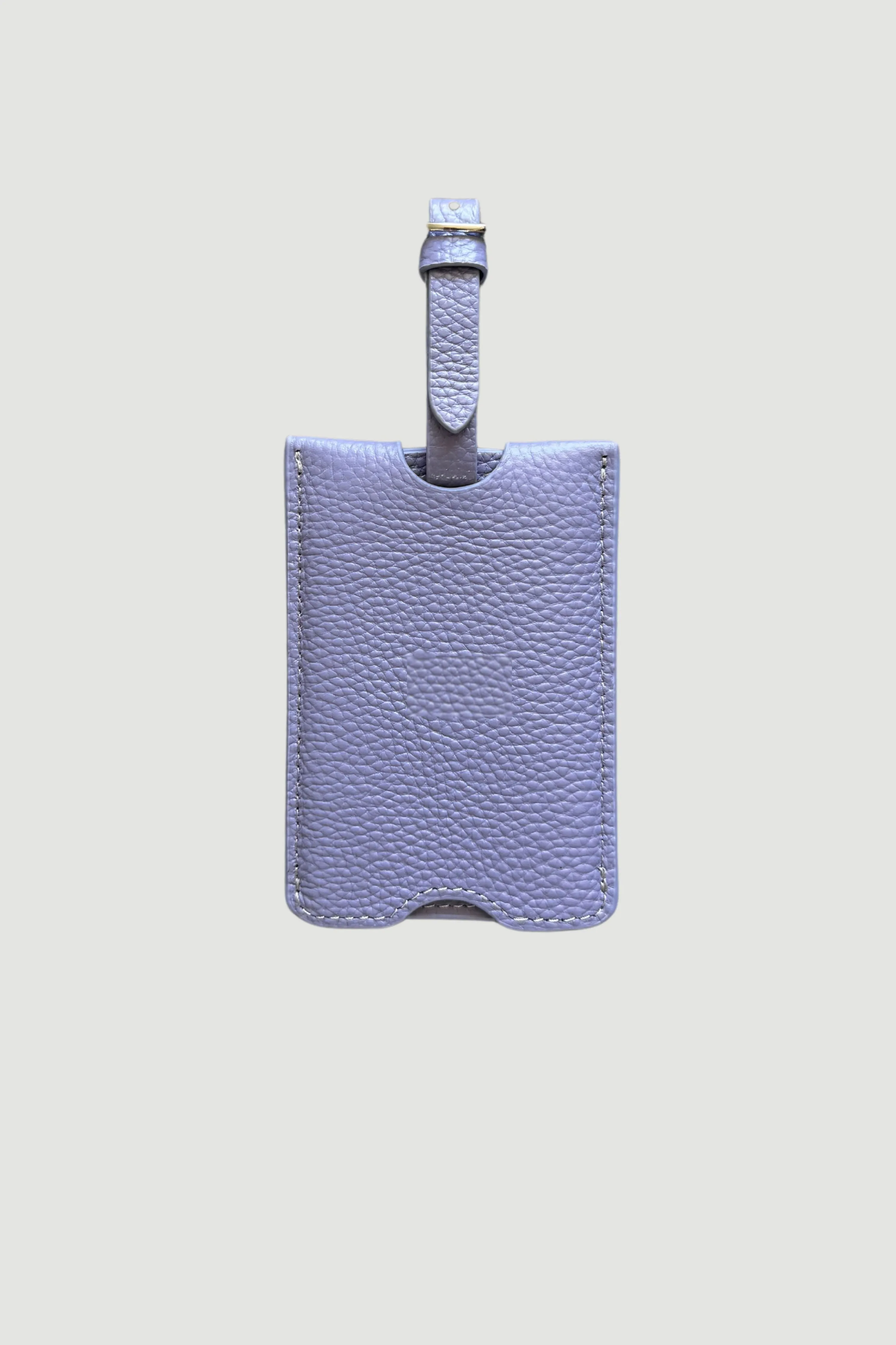 Personalised Leather Luggage Tag | Lilac Silver sold by Mon Purse product image thumbnail 2