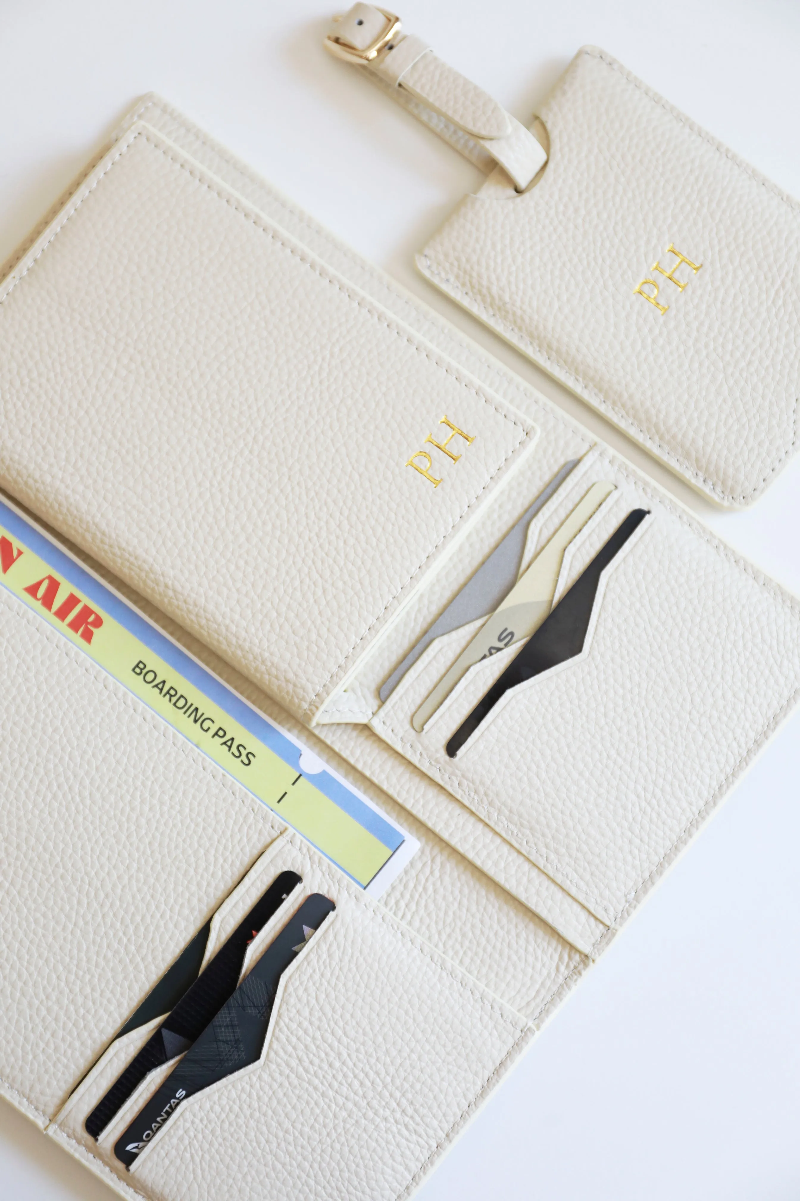 Personalised Leather Travel Wallet | White sold by Mon Purse product image thumbnail 5