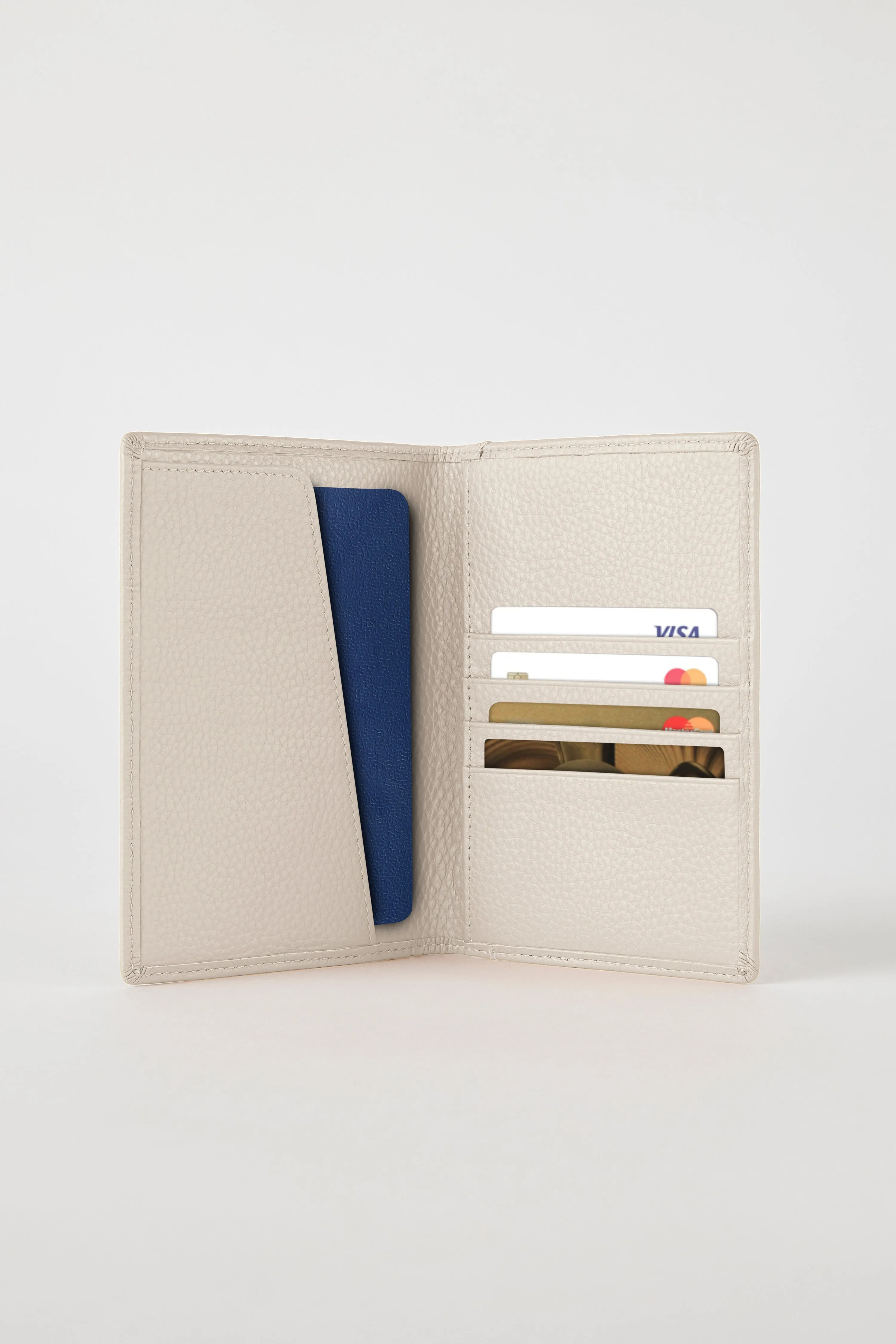Luxury Leather Passport Wallet | White sold by Mon Purse