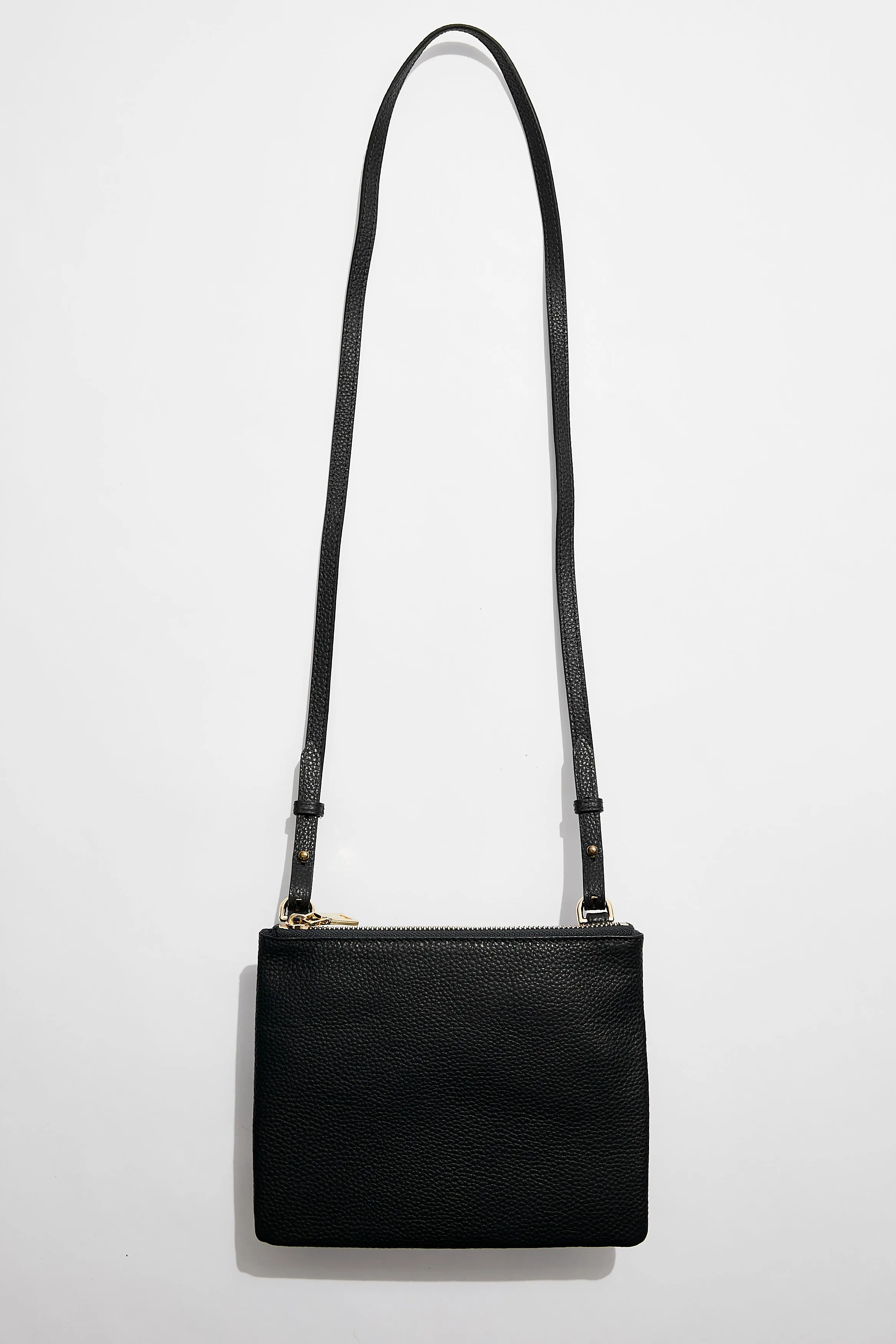 Single Pouch Leather Bag | Black Gold sold by Mon Purse product image thumbnail 3