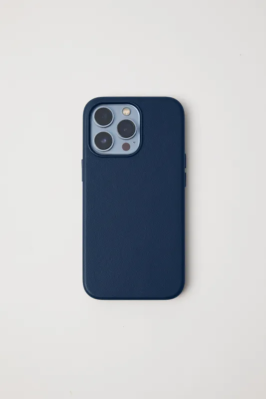 Vegan Leather iPhone 15 Pro Max Case | Midnight Navy sold by Mon Purse