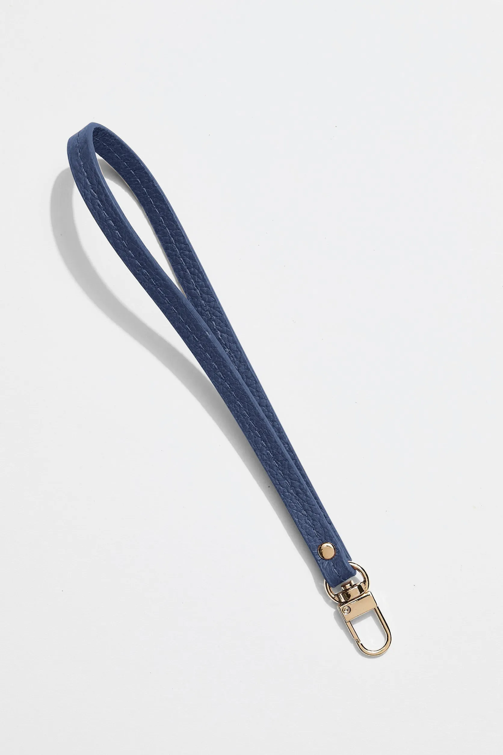 Leather Clutch Wristlet | Navy Gold sold by Mon Purse