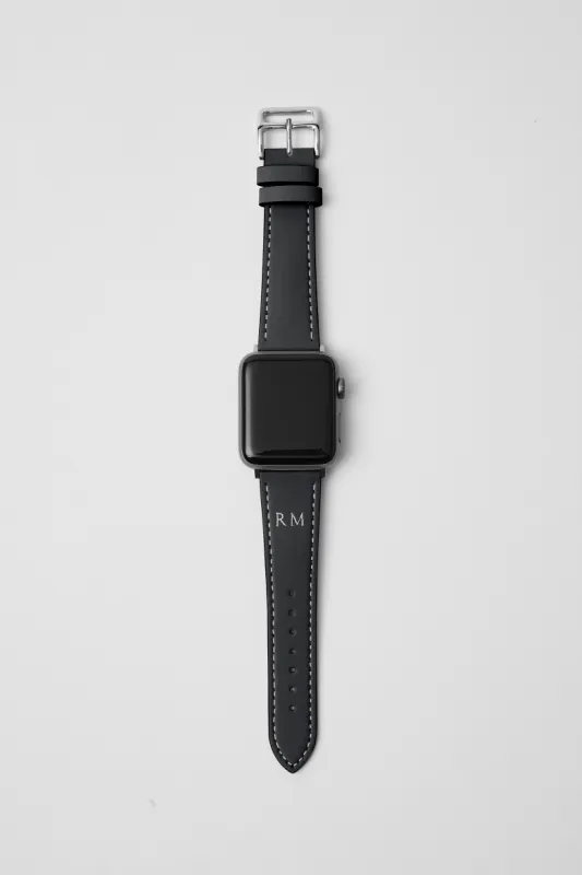 Vegan Leather Apple Watch Band | Black sold by Mon Purse