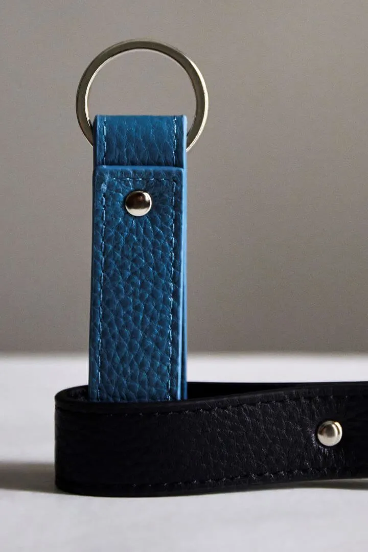 Leather Loop Keyring | Sky Silver sold by Mon Purse product image thumbnail 3