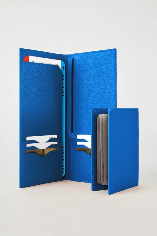 Personalised Leather Travel Wallet | Cobalt sold by Mon Purse