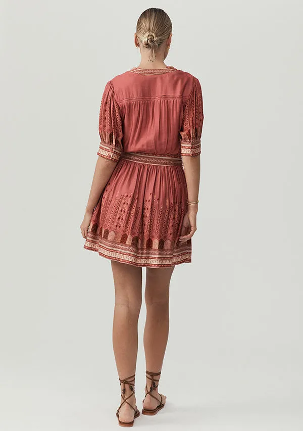 Yasmin Print Mini Dress sold by Mosthelabel product image thumbnail 4