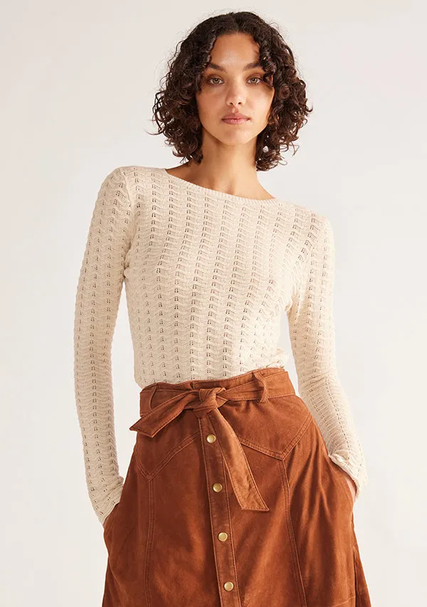 Amelie Core Knit Long Sleeve Top sold by Mosthelabel