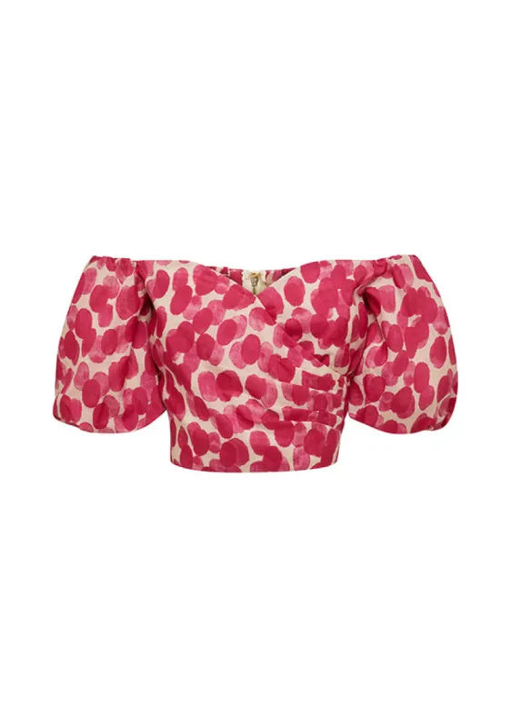 Mottled Blossoms Top sold by Mosthelabel