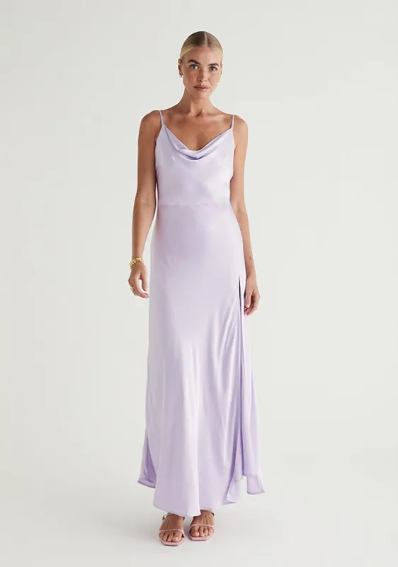 Calista Cowl Neck Midi Dress sold by Mosthelabel