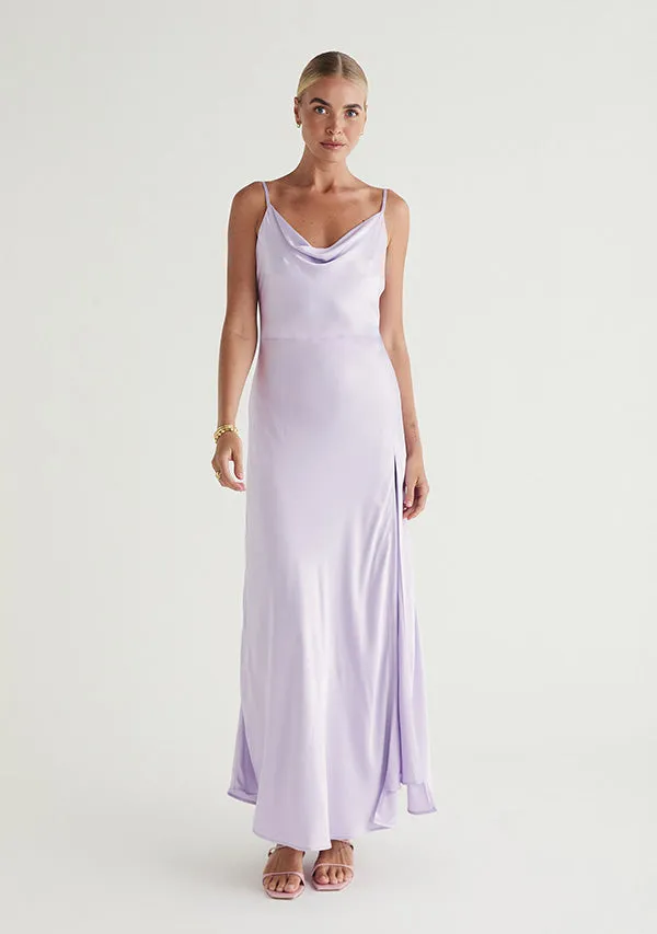 Calista Cowl Neck Midi Dress sold by Mosthelabel
