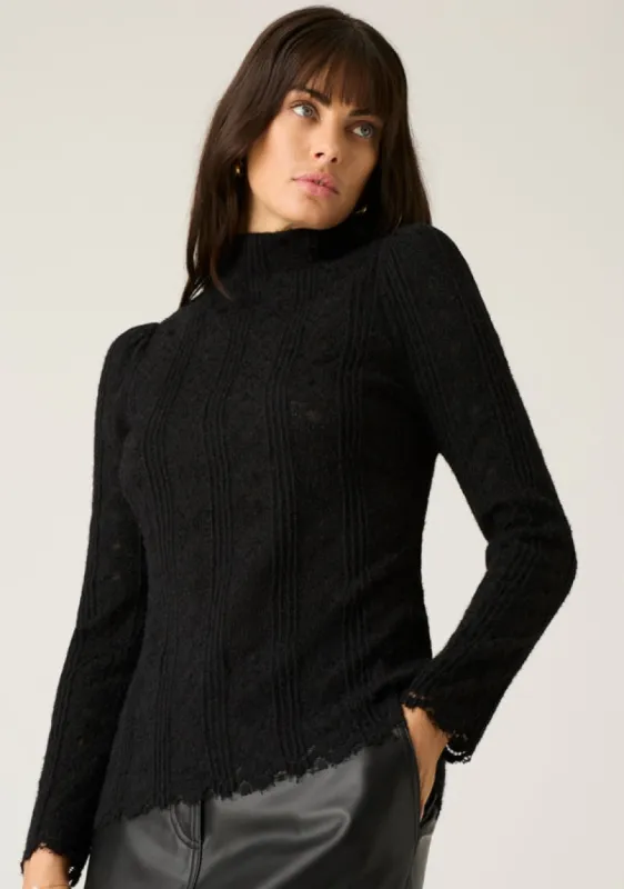 Anna Lace Long Sleeve Top sold by Mosthelabel