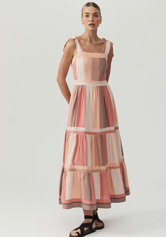 Farah Stripe Maxi Dress sold by Mosthelabel