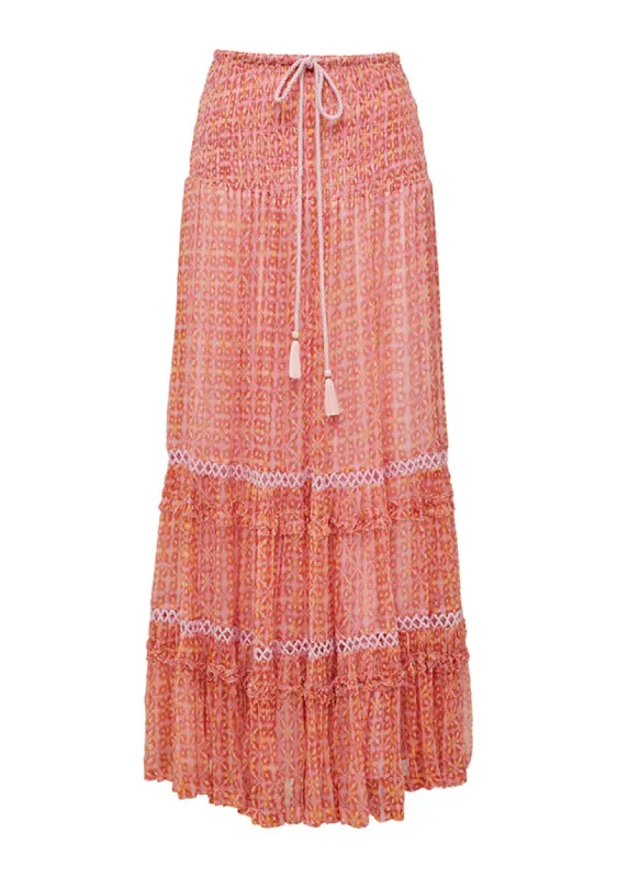 Nomadic Summer Midi Skirt sold by Mosthelabel