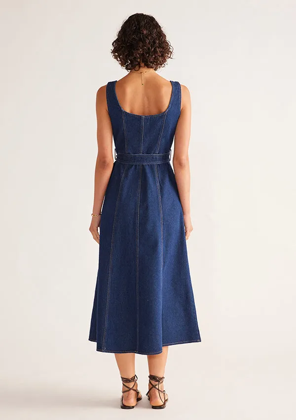 Delphine Denim Midi Dress sold by Mosthelabel product image thumbnail 5