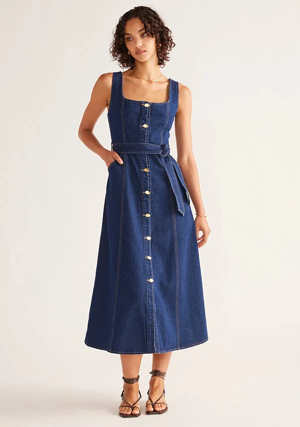 Delphine Denim Midi Dress sold by Mosthelabel product image thumbnail 3