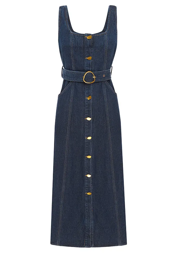 Delphine Denim Midi Dress sold by Mosthelabel product image thumbnail 2