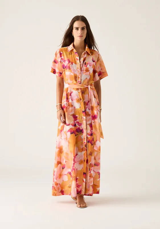 Rafaela Maxi Shirt Dress sold by Mosthelabel