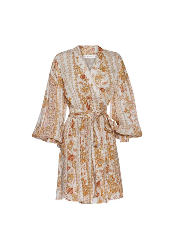 Desert Daze Wrap Mini Dress sold by Mosthelabel