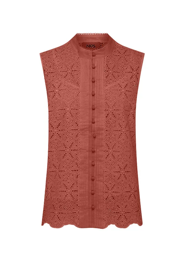 Sara Lace Sleeveless Blouse sold by Mosthelabel product image thumbnail 2