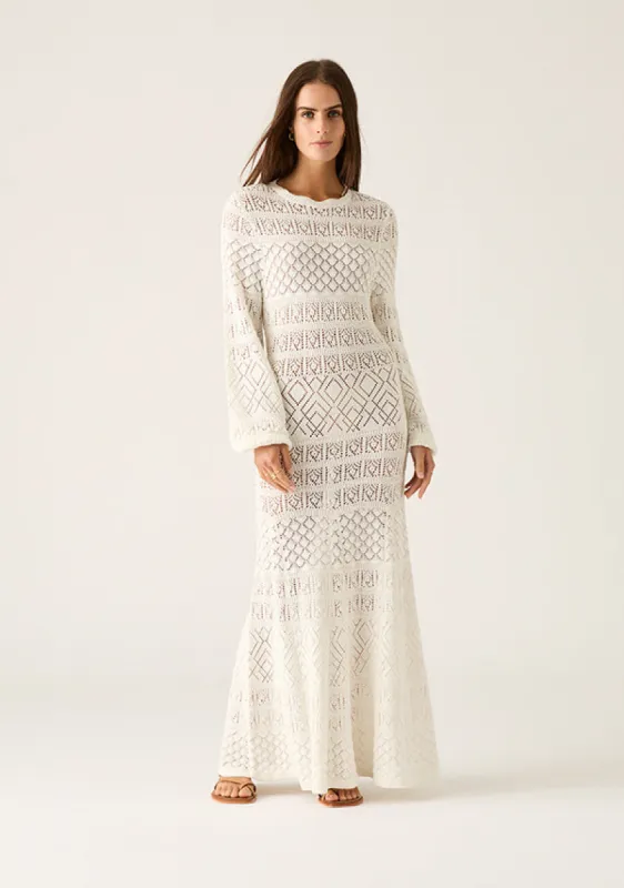Bruna Pointelle Long Sleeve Dress sold by Mosthelabel