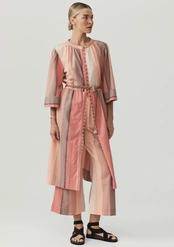 Farah Stripe Midi Dress sold by Mosthelabel