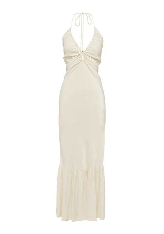 Ethereal Frill Midi Dress sold by Mosthelabel
