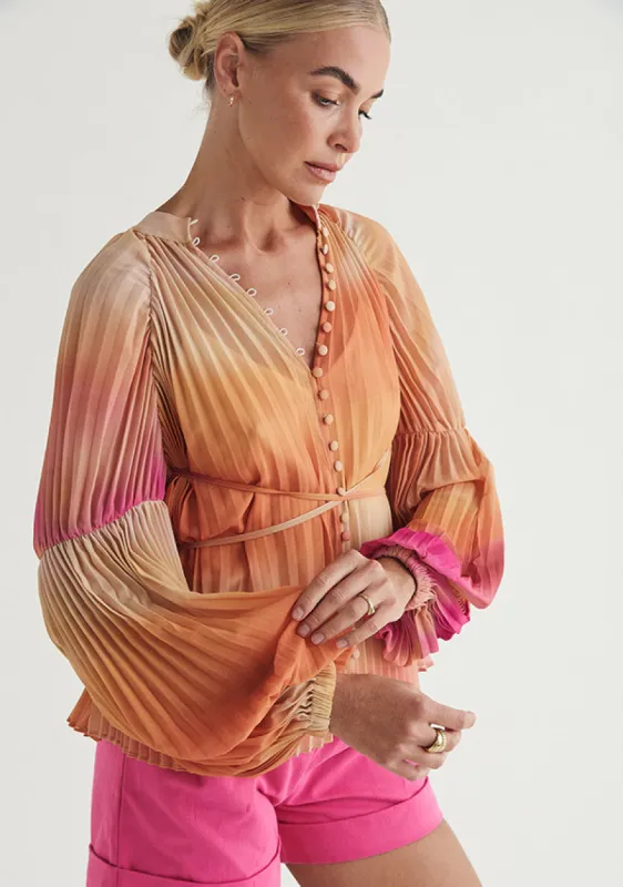Zephyr Pleated Blouse made by Mosthelabel