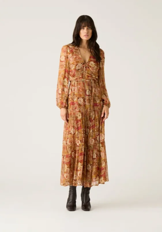 Morgan Print Midi Dress sold by Mosthelabel