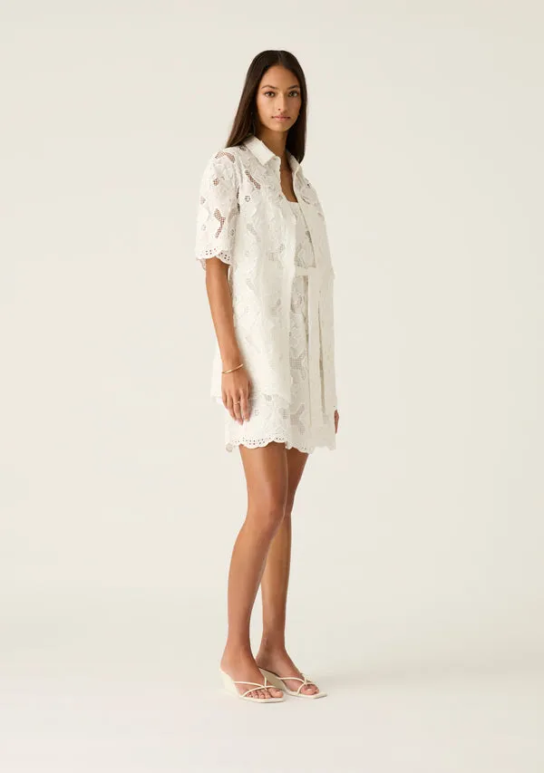 Luna Embroidery Shirt sold by Mosthelabel product image thumbnail 2
