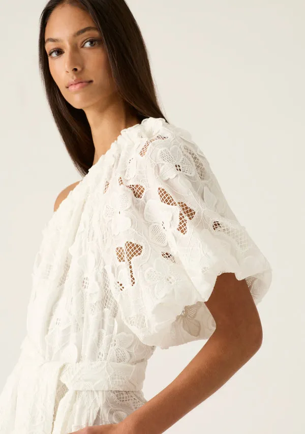 Luna Embroidery One Shoulder Dress sold by Mosthelabel product image thumbnail 3