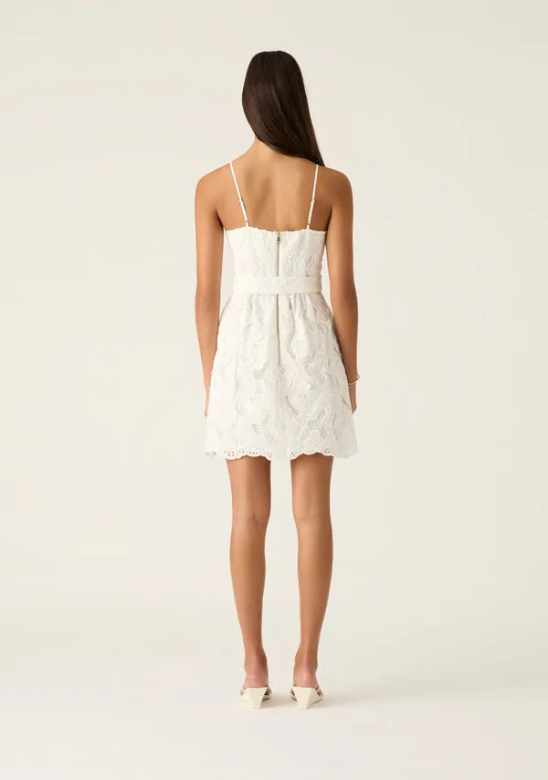 Luna Embroidery Mini Dress sold by Mosthelabel product image thumbnail 4