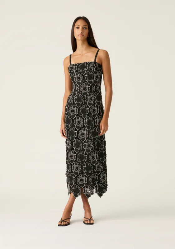 Dahlia Lace Midi Dress sold by Mosthelabel
